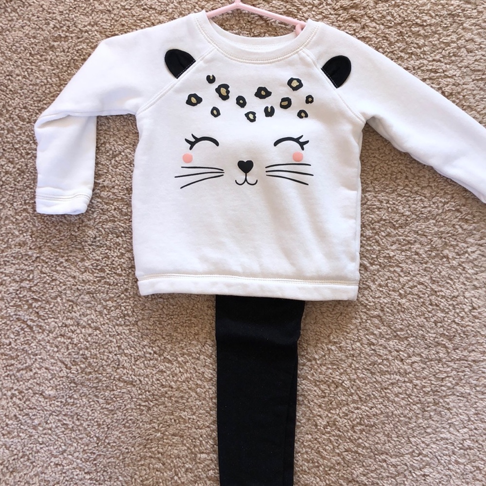 Carter’s 2 piece cat outfit